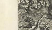 An illustration from Batauorum cum Romanis bellum : à Corn. Tacito lib. IV. & V. Hist. olim descriptum, figuris nunc aeneis expressum = De Batavische oft oude Hollandtsche oorloghe teghen de Romeynen (1612)