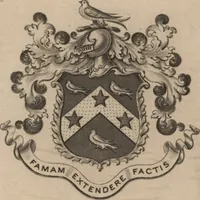 An illustration from Bibliotheca Heinsiana, sive, Catalogus librorum, quos magno studio, & sumtu, dum viveret, collegit vir illustris Nicolaus Heinsius, Dan. fil. : in duas partes divisus : cujus bibliothecae publicam faciet auctionem Lugduni Batavorum, Johannes de Vivie, bibliopola, ad diem lunae 15. Martii, anni 1683 stylo novo et sequentes (1682)