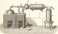 An illustration from A practical handbook of dyeing and calico-printing. With eleven page-plates, forty-seven specimens of dyed and printed fabrics, and thirty-eight woodcuts (1874)