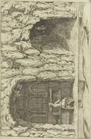 An illustration from Les raisons des forces mouuantes auec diuerses machines tant vtilles que plaisantes aus quelles sont adioints plusieurs desseings de grotes et fontaines (1615)