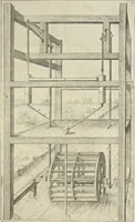 An illustration from Les raisons des forces mouuantes auec diuerses machines tant vtilles que plaisantes aus quelles sont adioints plusieurs desseings de grotes et fontaines (1615)