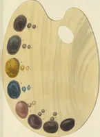 An illustration from The art of painting portraits, landscapes, animals, draperies, satins, &c. in oil colours : practically explained by coloured palettes : with an appendix on cleaning and restoring ancient paintings on panel or canvas (1840)