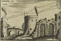 An illustration from Oculus artificialis teledioptricus, sive, Telescopium : ex abditis rerum naturalium & artificialium principiis protractum novâ methodo, eâque solidâ explicatum ac comprimis è triplici fundamento physico seu naturali, mathematico dioptrico et mechanico, seu practico stabilitum ... (1685)