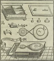 An illustration from Oculus artificialis teledioptricus, sive, Telescopium : ex abditis rerum naturalium & artificialium principiis protractum novâ methodo, eâque solidâ explicatum ac comprimis è triplici fundamento physico seu naturali, mathematico dioptrico et mechanico, seu practico stabilitum ... (1685)