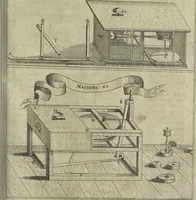 An illustration from Oculus artificialis teledioptricus, sive, Telescopium : ex abditis rerum naturalium & artificialium principiis protractum novâ methodo, eâque solidâ explicatum ac comprimis è triplici fundamento physico seu naturali, mathematico dioptrico et mechanico, seu practico stabilitum ... (1685)