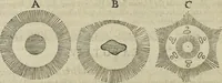 An illustration from Oculus artificialis teledioptricus, sive, Telescopium : ex abditis rerum naturalium & artificialium principiis protractum novâ methodo, eâque solidâ explicatum ac comprimis è triplici fundamento physico seu naturali, mathematico dioptrico et mechanico, seu practico stabilitum ... (1685)