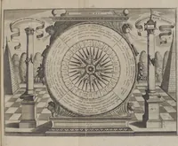 An illustration from Oculus artificialis teledioptricus, sive, Telescopium : ex abditis rerum naturalium & artificialium principiis protractum novâ methodo, eâque solidâ explicatum ac comprimis è triplici fundamento physico seu naturali, mathematico dioptrico et mechanico, seu practico stabilitum ... (1685)