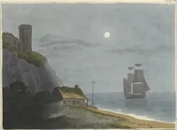 Picture 10 of 12 from A practical essay on the art of colouring and painting landscapes in water colours : with ten illustrative engravings (1836), leaf 45
