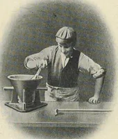 An illustration from Paint & colour mixing, a practical handbook : for painters, decorators, artists and all who have to mix colours, containing 287 samples of actual oil- and water-paints and water-colours of various colours, including the principal graining grounds, and upwards of 600 different colour mixtures, with instructions on colour and paint mixing generally, testing colours, etc., etc. with thirteen coloured plates (1906)