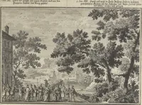 An illustration from Historische Bilder-Bibel : welche besteht in Fünff Theill (1700)