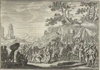 An illustration from Historische Bilder-Bibel : welche besteht in Fünff Theill (1700)