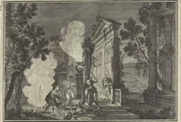 An illustration from Historische Bilder-Bibel : welche besteht in Fünff Theill (1700)