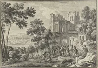 An illustration from Historische Bilder-Bibel : welche besteht in Fünff Theill (1700)