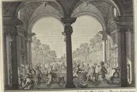 An illustration from Historische Bilder-Bibel : welche besteht in Fünff Theill (1700)