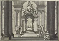 An illustration from Historische Bilder-Bibel : welche besteht in Fünff Theill (1700)