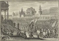 An illustration from Historische Bilder-Bibel : welche besteht in Fünff Theill (1700)