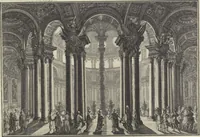 An illustration from Historische Bilder-Bibel : welche besteht in Fünff Theill (1700)