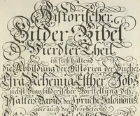 An illustration from Historische Bilder-Bibel : welche besteht in Fünff Theill (1700)