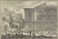 An illustration from Historische Bilder-Bibel : welche besteht in Fünff Theill (1700)