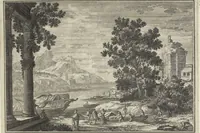 An illustration from Historische Bilder-Bibel : welche besteht in Fünff Theill (1700)