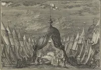 An illustration from Historische Bilder-Bibel : welche besteht in Fünff Theill (1700)