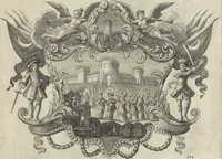 An illustration from Historische Bilder-Bibel : welche besteht in Fünff Theill (1700)