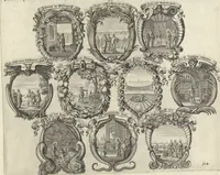 An illustration from Historische Bilder-Bibel : welche besteht in Fünff Theill (1700)