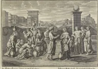 An illustration from Historische Bilder-Bibel : welche besteht in Fünff Theill (1700)
