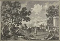 An illustration from Historische Bilder-Bibel : welche besteht in Fünff Theill (1700)