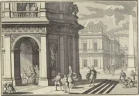 An illustration from Historische Bilder-Bibel : welche besteht in Fünff Theill (1700)