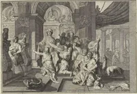 An illustration from Historische Bilder-Bibel : welche besteht in Fünff Theill (1700)