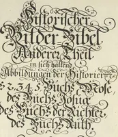 An illustration from Historische Bilder-Bibel : welche besteht in Fünff Theill (1700)