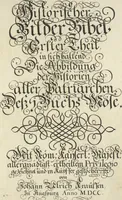 An illustration from Historische Bilder-Bibel : welche besteht in Fünff Theill (1700)