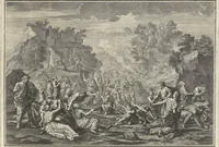 An illustration from Historische Bilder-Bibel : welche besteht in Fünff Theill (1700)