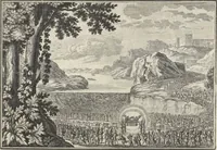 An illustration from Historische Bilder-Bibel : welche besteht in Fünff Theill (1700)