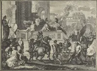 An illustration from Historische Bilder-Bibel : welche besteht in Fünff Theill (1700)