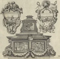 An illustration from Historische Bilder-Bibel : welche besteht in Fünff Theill (1700)