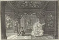 Picture 24 of 61 from Biblisches Engel- u. Kunst Werck : alles das jenige, was in Heiliger Göttlicher Schrifft Altes und Neuen Testaments von den heiligen Engeln Gottes ... zu finden ist ... : mit Fleiss zusammen getragen, in Kupffer gestochen und verlegt (1705), leaf 28