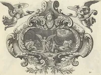 An illustration from Biblisches Engel- u. Kunst Werck : alles das jenige, was in Heiliger Göttlicher Schrifft Altes und Neuen Testaments von den heiligen Engeln Gottes ... zu finden ist ... : mit Fleiss zusammen getragen, in Kupffer gestochen und verlegt (1705)