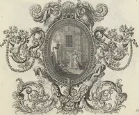 An illustration from Biblisches Engel- u. Kunst Werck : alles das jenige, was in Heiliger Göttlicher Schrifft Altes und Neuen Testaments von den heiligen Engeln Gottes ... zu finden ist ... : mit Fleiss zusammen getragen, in Kupffer gestochen und verlegt (1705)