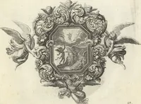 Picture 49 of 61 from Biblisches Engel- u. Kunst Werck : alles das jenige, was in Heiliger Göttlicher Schrifft Altes und Neuen Testaments von den heiligen Engeln Gottes ... zu finden ist ... : mit Fleiss zusammen getragen, in Kupffer gestochen und verlegt (1705), leaf 52