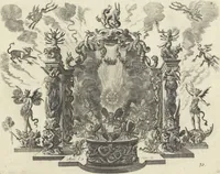 Picture 61 of 61 from Biblisches Engel- u. Kunst Werck : alles das jenige, was in Heiliger Göttlicher Schrifft Altes und Neuen Testaments von den heiligen Engeln Gottes ... zu finden ist ... : mit Fleiss zusammen getragen, in Kupffer gestochen und verlegt (1705), leaf 64