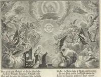 Picture 5 of 61 from Biblisches Engel- u. Kunst Werck : alles das jenige, was in Heiliger Göttlicher Schrifft Altes und Neuen Testaments von den heiligen Engeln Gottes ... zu finden ist ... : mit Fleiss zusammen getragen, in Kupffer gestochen und verlegt (1705), leaf 8