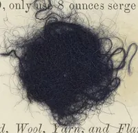 An illustration from The American practical dyer's companion : comprising a description of the principal dye-stuffs and chemicals used in dyeing, their nature and uses, mordants, and how made : with the best American, English, French, and German processes ... embracing in all over eight hundred receipts for colors and shades, accompanied by one hundred and seventy dyed samples of raw materials and fabrics (1882)