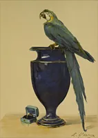 Picture 2 of 12 from Le mélange des couleurs enseigné par l'exemple : leçons données sur les fac-similés des oeuvres et des palettes : orangé, bleu, jaune, violet, rouge, vert, blanc (1900), leaf 18