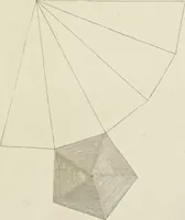 An illustration from An appendix to the Elements of Euclid, in seven books : containing forty-two moveable schemes for forming the various kinds of solids, and their sections, by which the doctrine of solids in the eleventh, twelfth, and fifteenth books of Euclid is illustrated, and rendered more easy to learners than heretofore ... (1765)