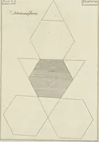 An illustration from An appendix to the Elements of Euclid, in seven books : containing forty-two moveable schemes for forming the various kinds of solids, and their sections, by which the doctrine of solids in the eleventh, twelfth, and fifteenth books of Euclid is illustrated, and rendered more easy to learners than heretofore ... (1765)