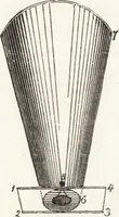 An illustration from The principles of light and color: including among other things the harmonic laws of the universe, the etherio-atomic philosophy of force, chromo chemistry, chromo therapeutics, and the general philosophy of the fine forces, together with numerous discoveries and practical applications .. (1878)
