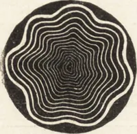 An illustration from The principles of light and color: including among other things the harmonic laws of the universe, the etherio-atomic philosophy of force, chromo chemistry, chromo therapeutics, and the general philosophy of the fine forces, together with numerous discoveries and practical applications .. (1878)