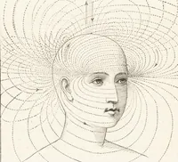 An illustration from The principles of light and color: including among other things the harmonic laws of the universe, the etherio-atomic philosophy of force, chromo chemistry, chromo therapeutics, and the general philosophy of the fine forces, together with numerous discoveries and practical applications .. (1878)
